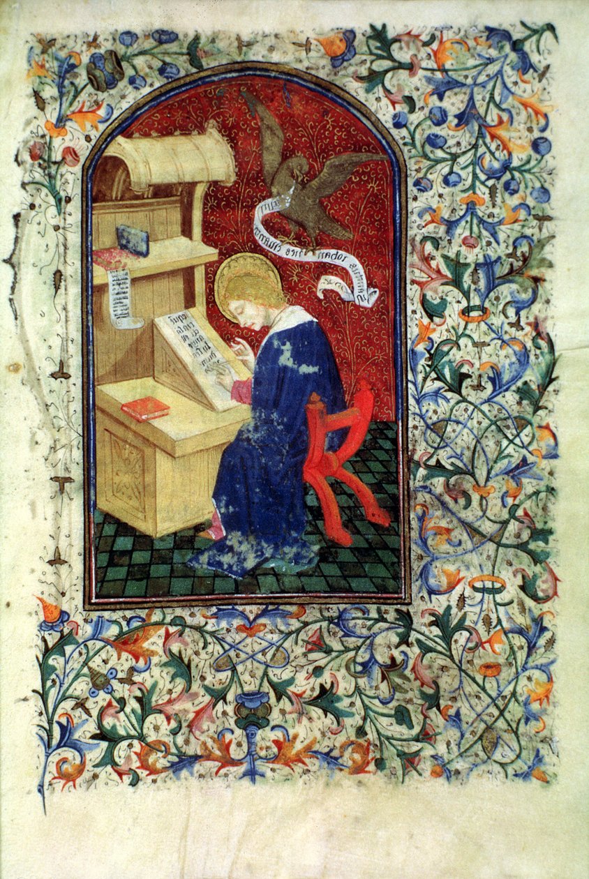 Ms Gen 288 f.291v Scholar, c.1460 av French School
