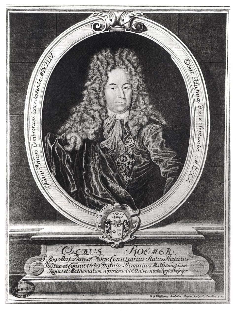 Olaus Romer (1644-1710) av French School