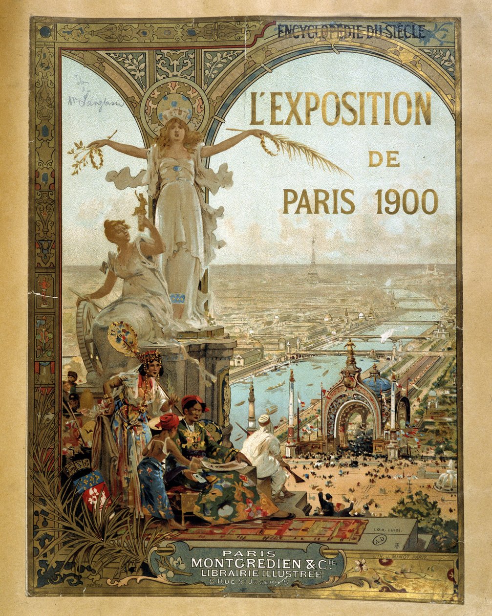 Parisutställningen 1900 - Reklamaffisch av French School