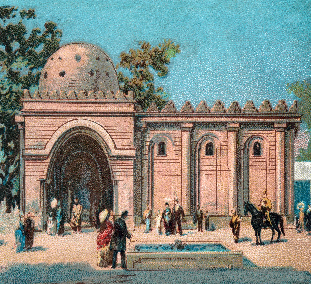 Paris. Universell utställning 1889: Persan Pavillon. av French School