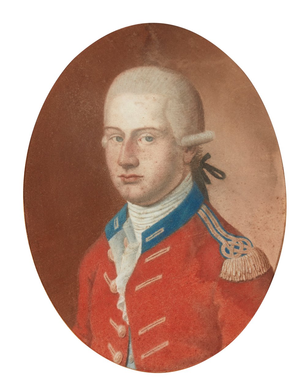 Porträtt av en officer (pastell) av French School