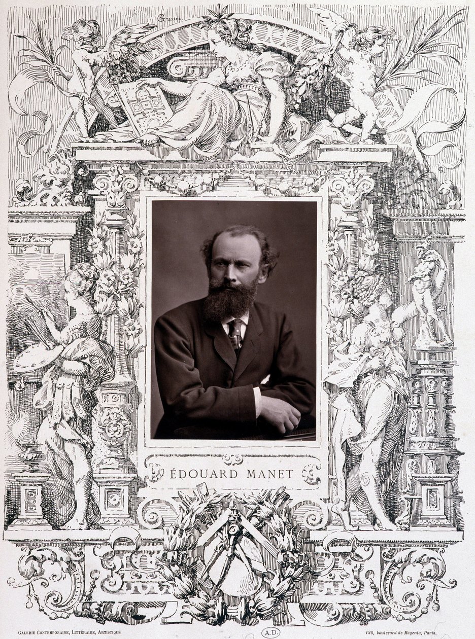 Porträtt av Edouard Manet av French School