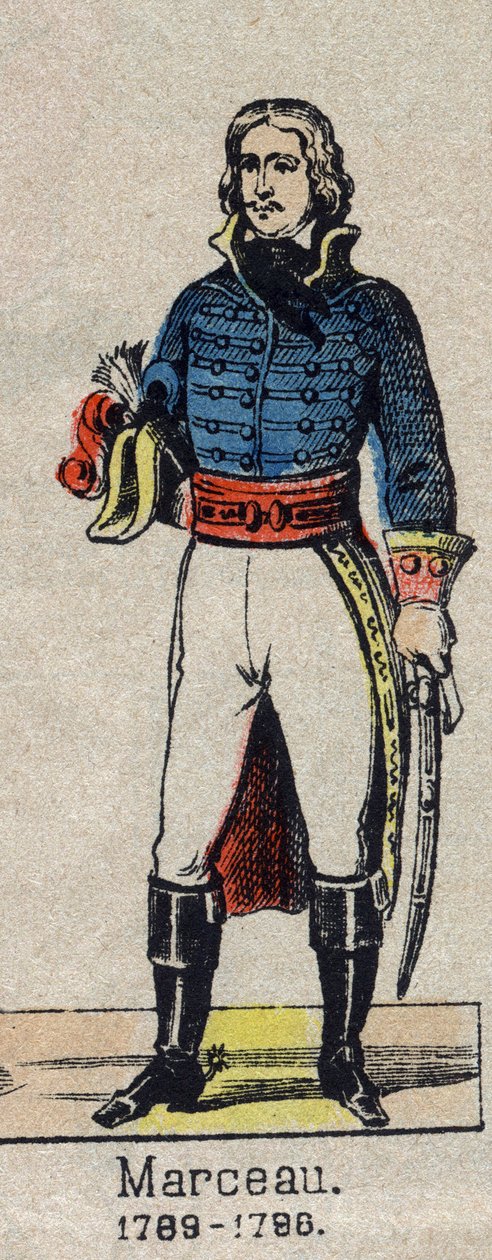 Porträtt av general Marceau (1769-1796). av French School