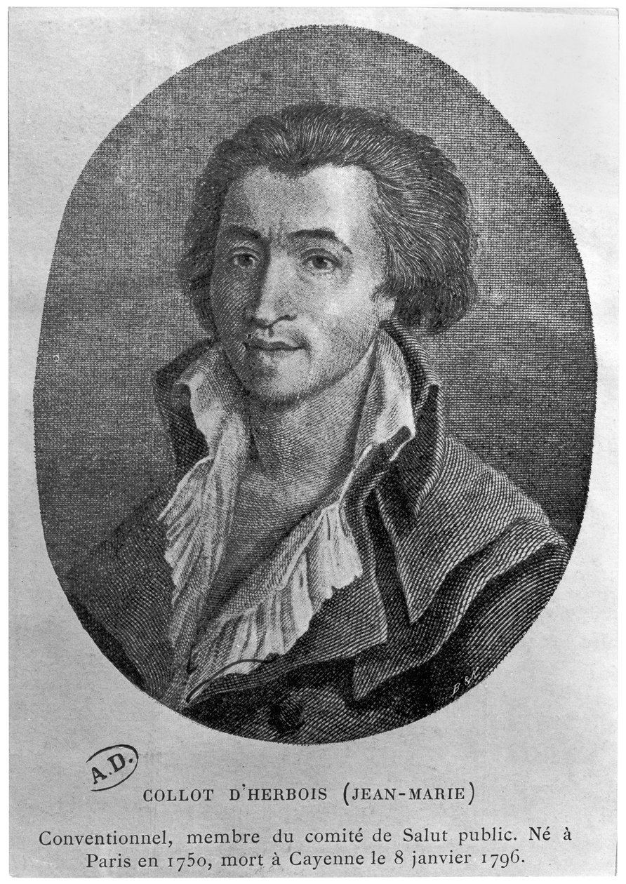 Porträtt av Jean-Marie Collot dHerbois (1750-96) av French School