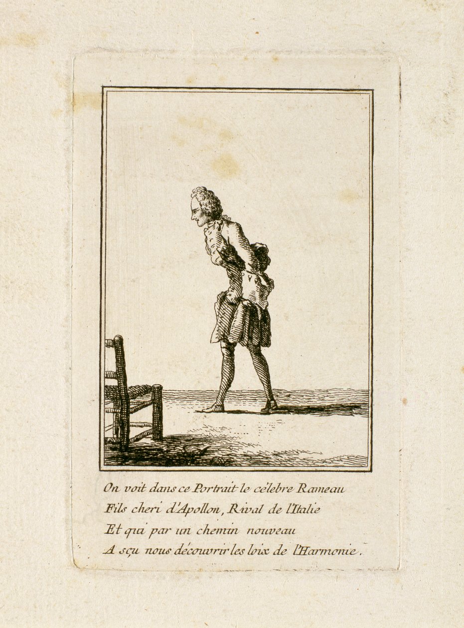 Porträtt av Jean-Philippe Rameau (1683-1764) av French School
