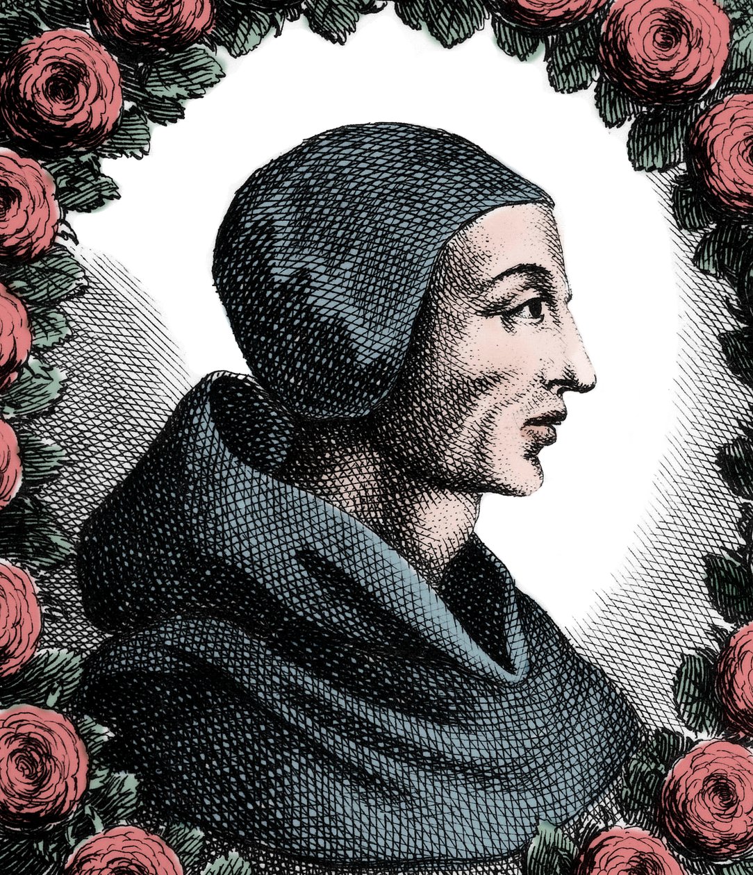 Porträtt av John Duns Scotus (c.1265-c.1308). av French School