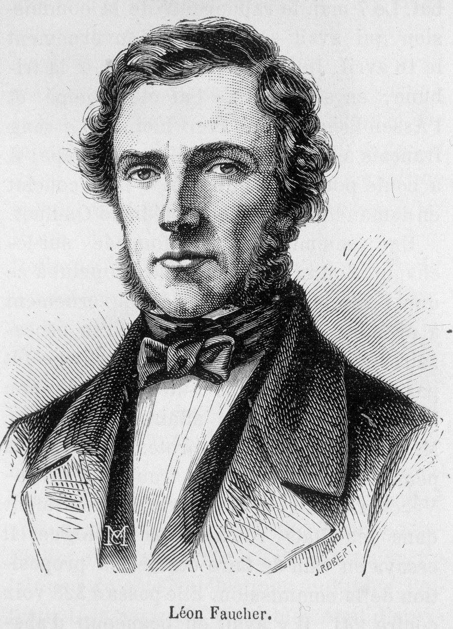 Porträtt av Leon Faucher av French School