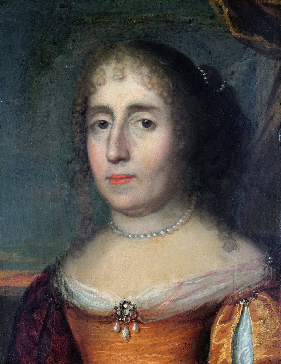 Porträtt av Madame de Scudery (1607-1701) av French School