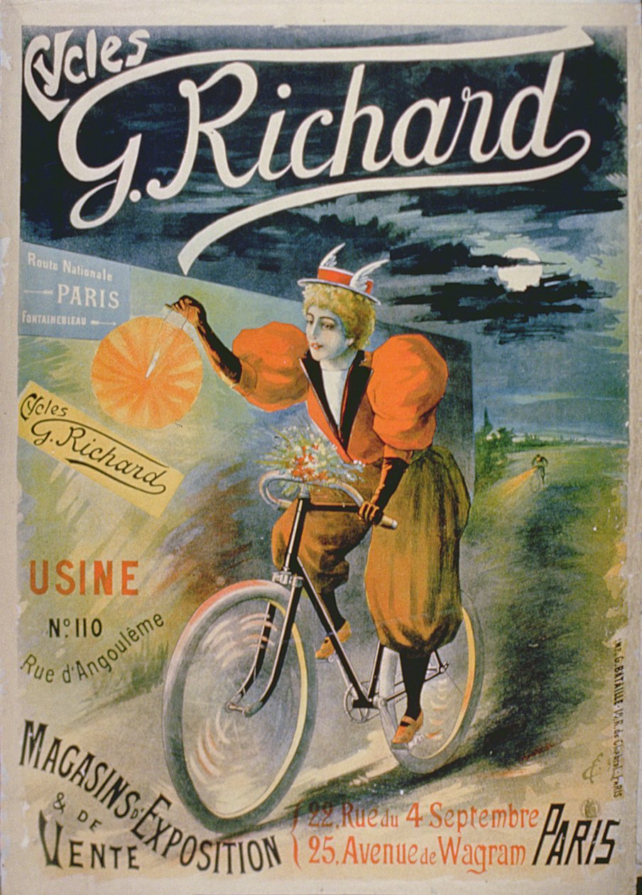 Affischreklam G. Richard Cycles, Paris av French School