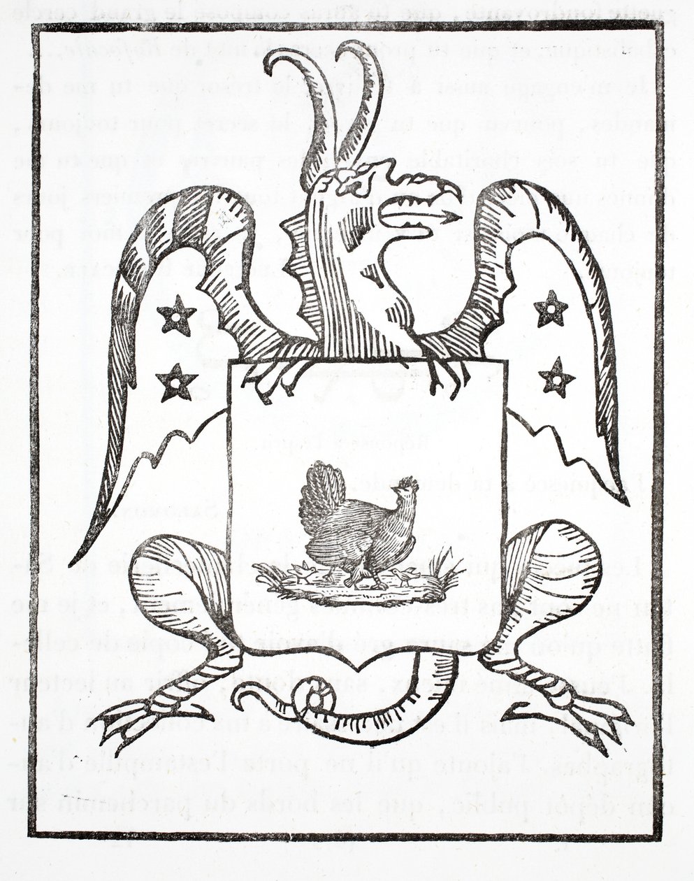 Poule Noire, frontispice, Den röda draken av French School