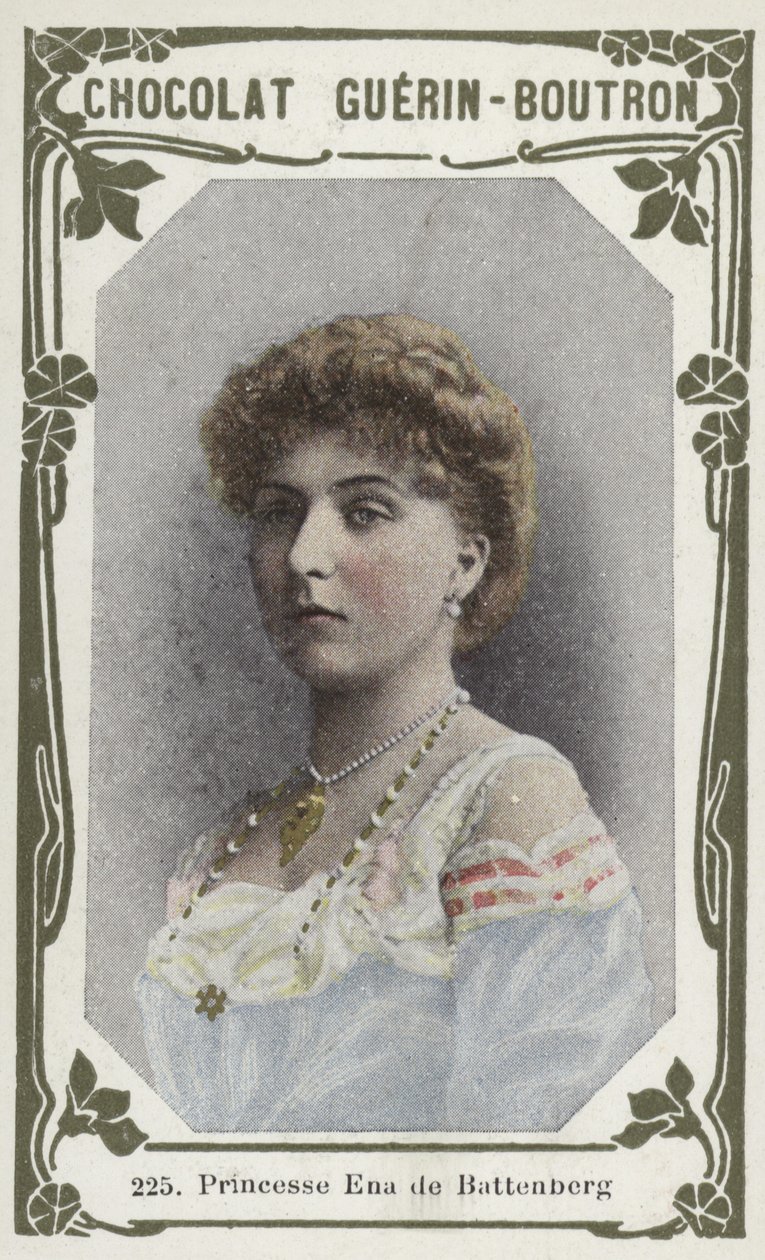 Prinsessan Ena av Battenberg (färgad bild) av French School