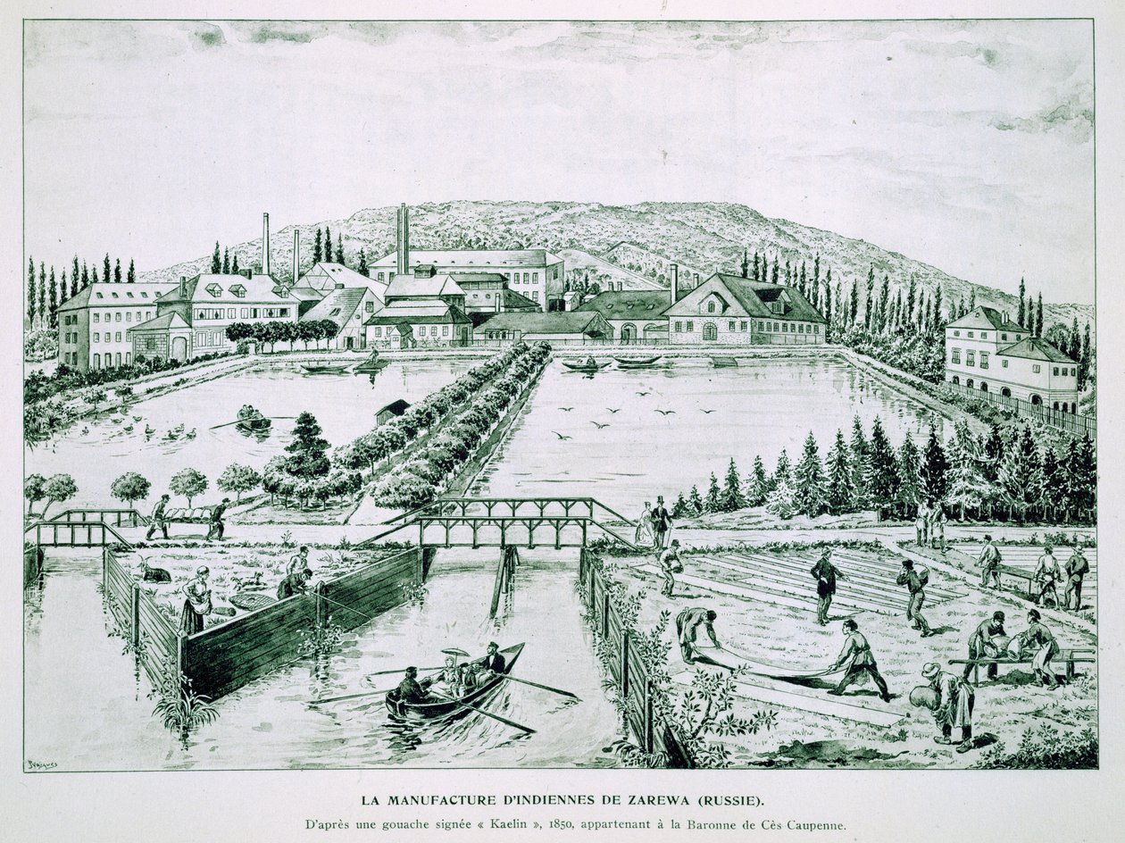 Tryckta Calico-verk, Ryssland av French School