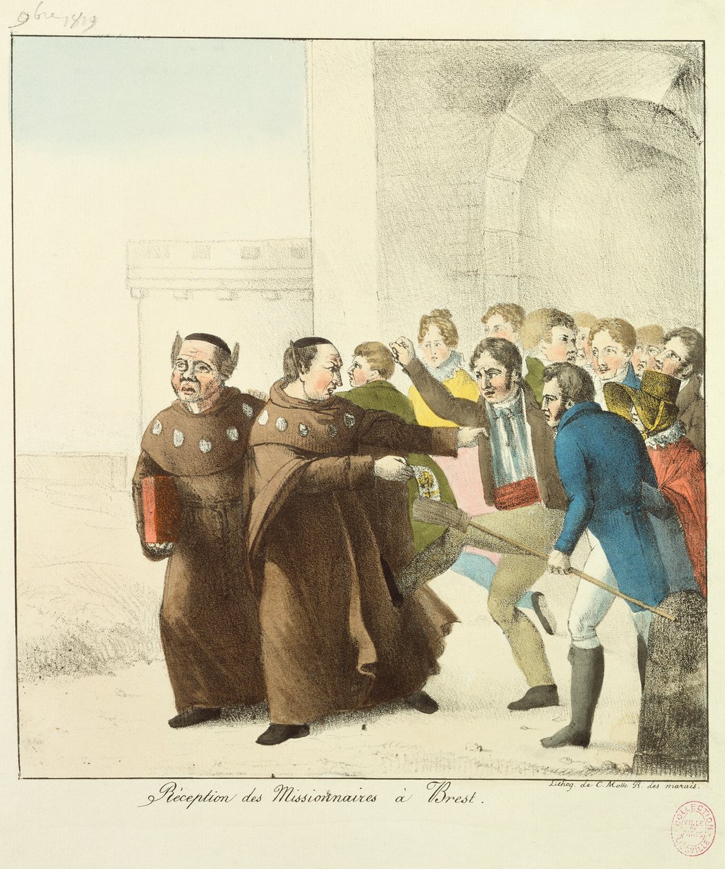 Ta emot missionärer i Brest av French School