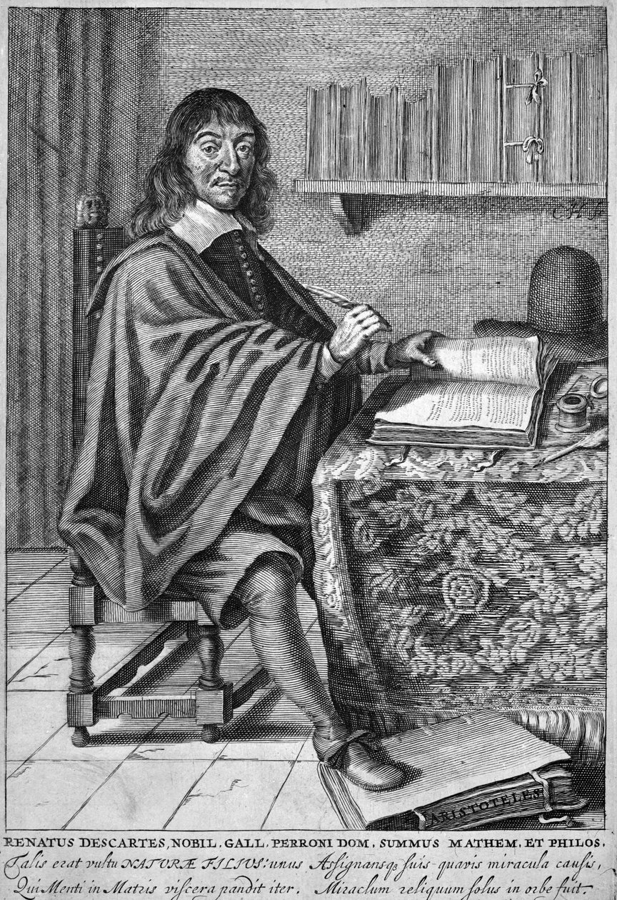 Rene Descartes (gravyr) av French School