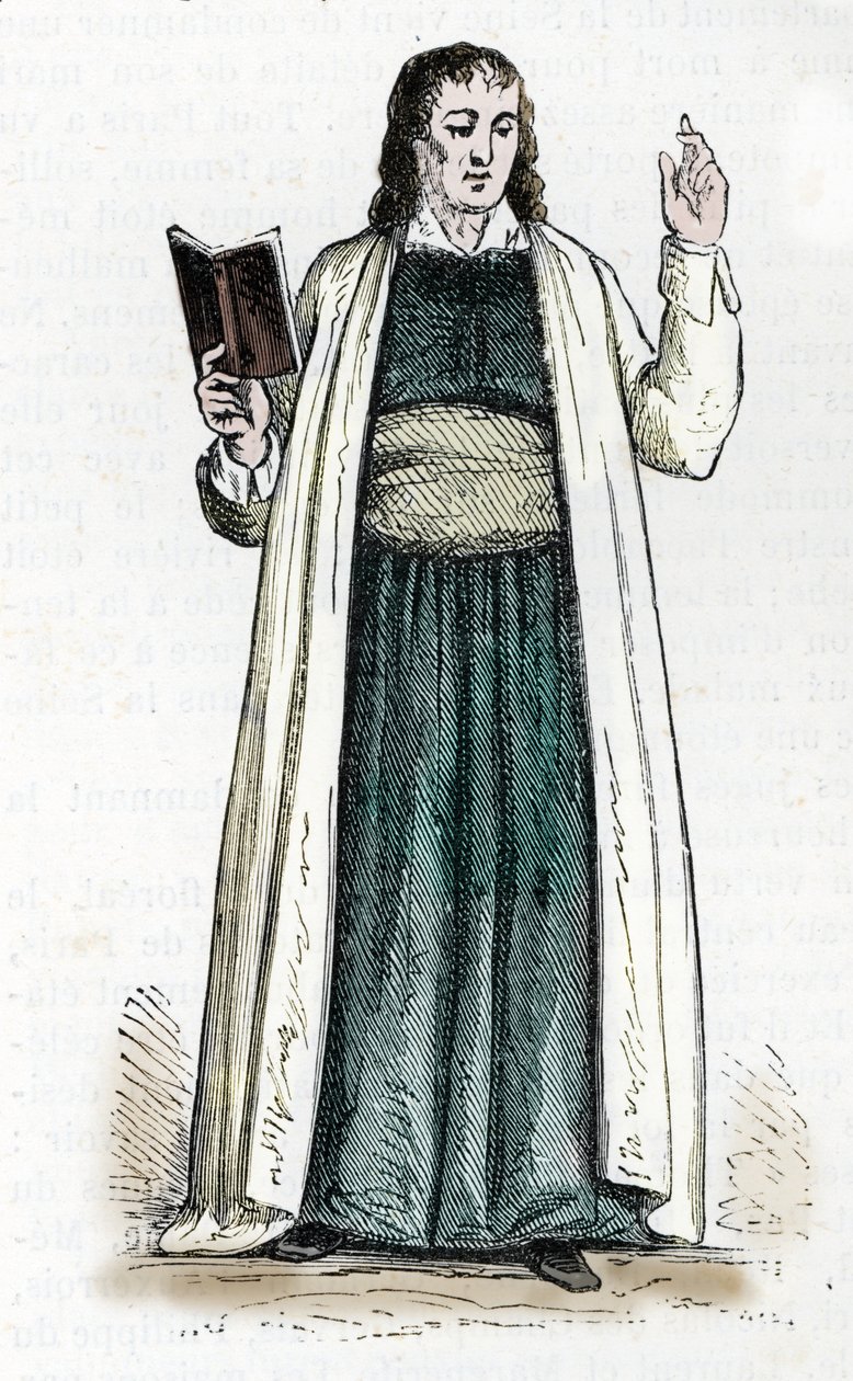 Representation av en teofilantroppräst (färggravyr) av French School