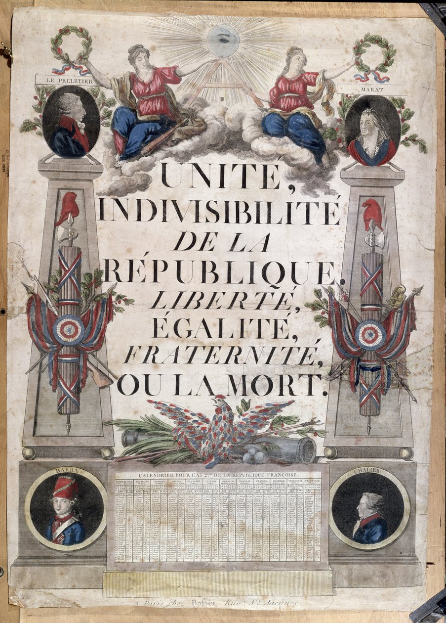 Republikansk kalender, 1794 av French School