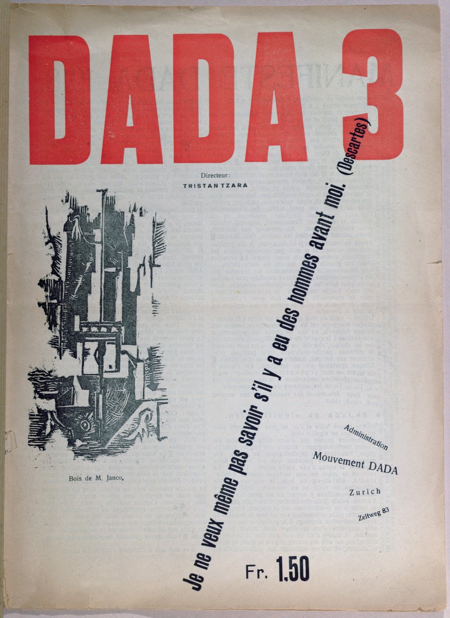 Rev bild på Dada. 3, de Senbu r 1918 av French School