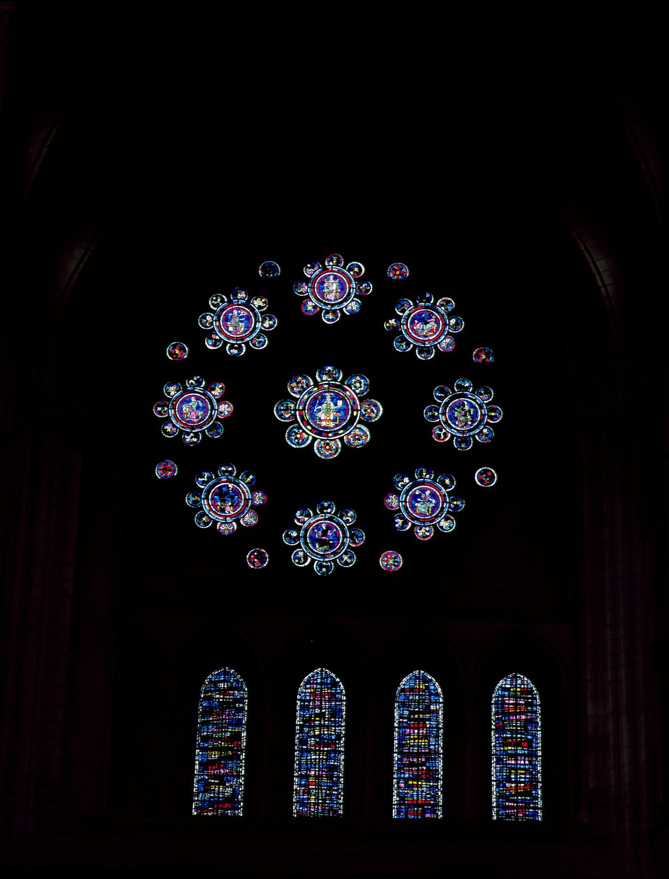 Rosenfönster, c.1220 av French School