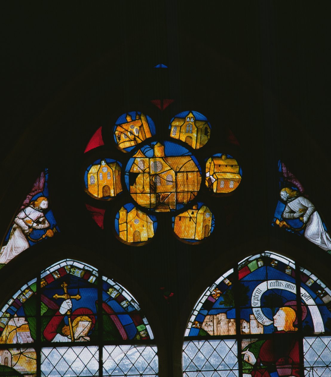 Rosenfönster, ca 1560 av French School