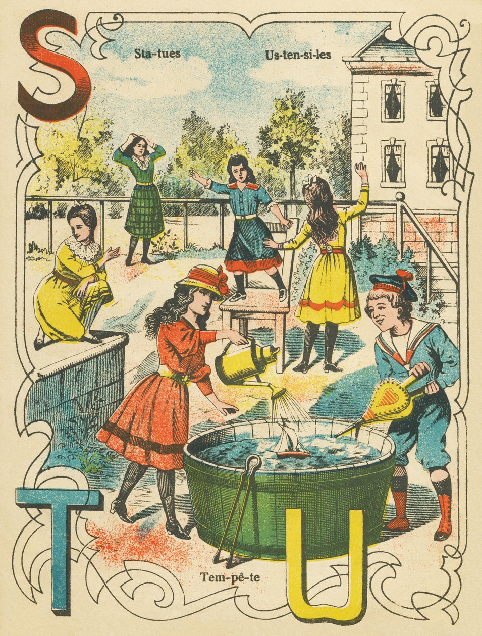 S T U: Statyer, stormar, redskap av French School