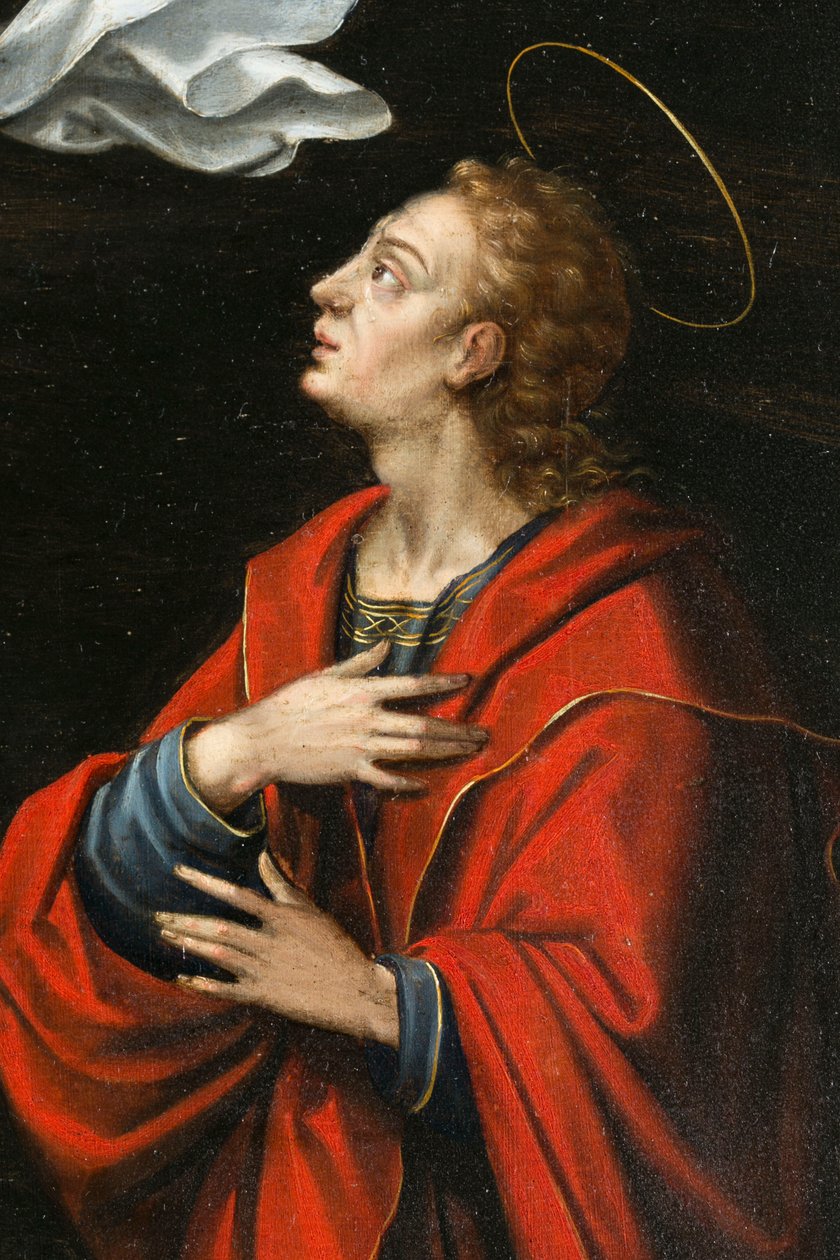 Sankt Johannes. Triptyk av Aubery av French School