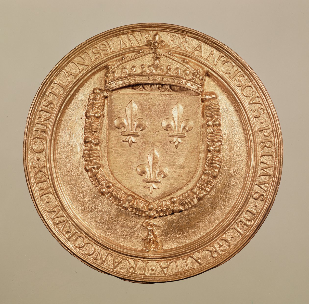 Sigill av Francois I (1494-1547) (metall) av French School