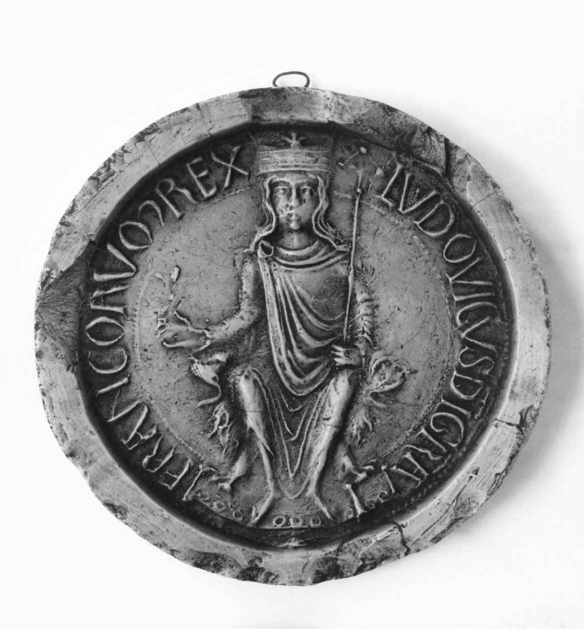 Ludvig VII:s sigill (1120-80) 1175 av French School