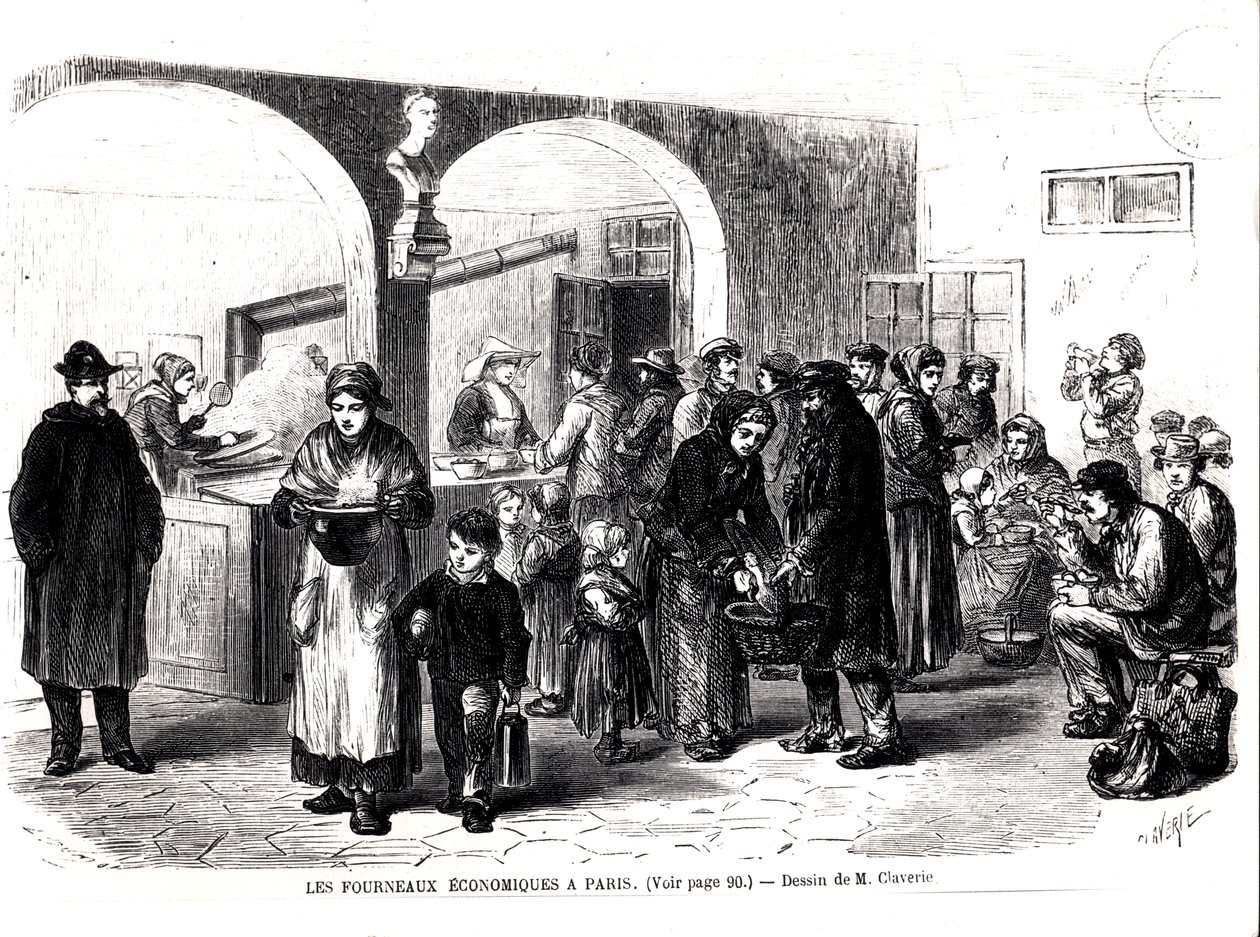 Soppkök i Paris, ca. 1860 av French School