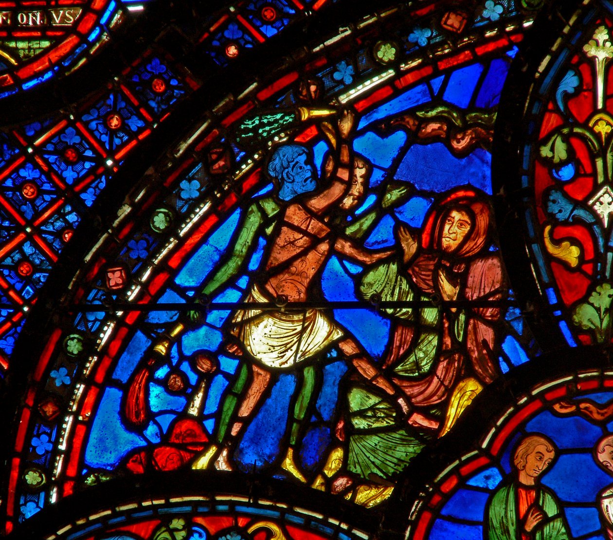 Sankt Antonius: attackerad av demoner (w30b) av French School