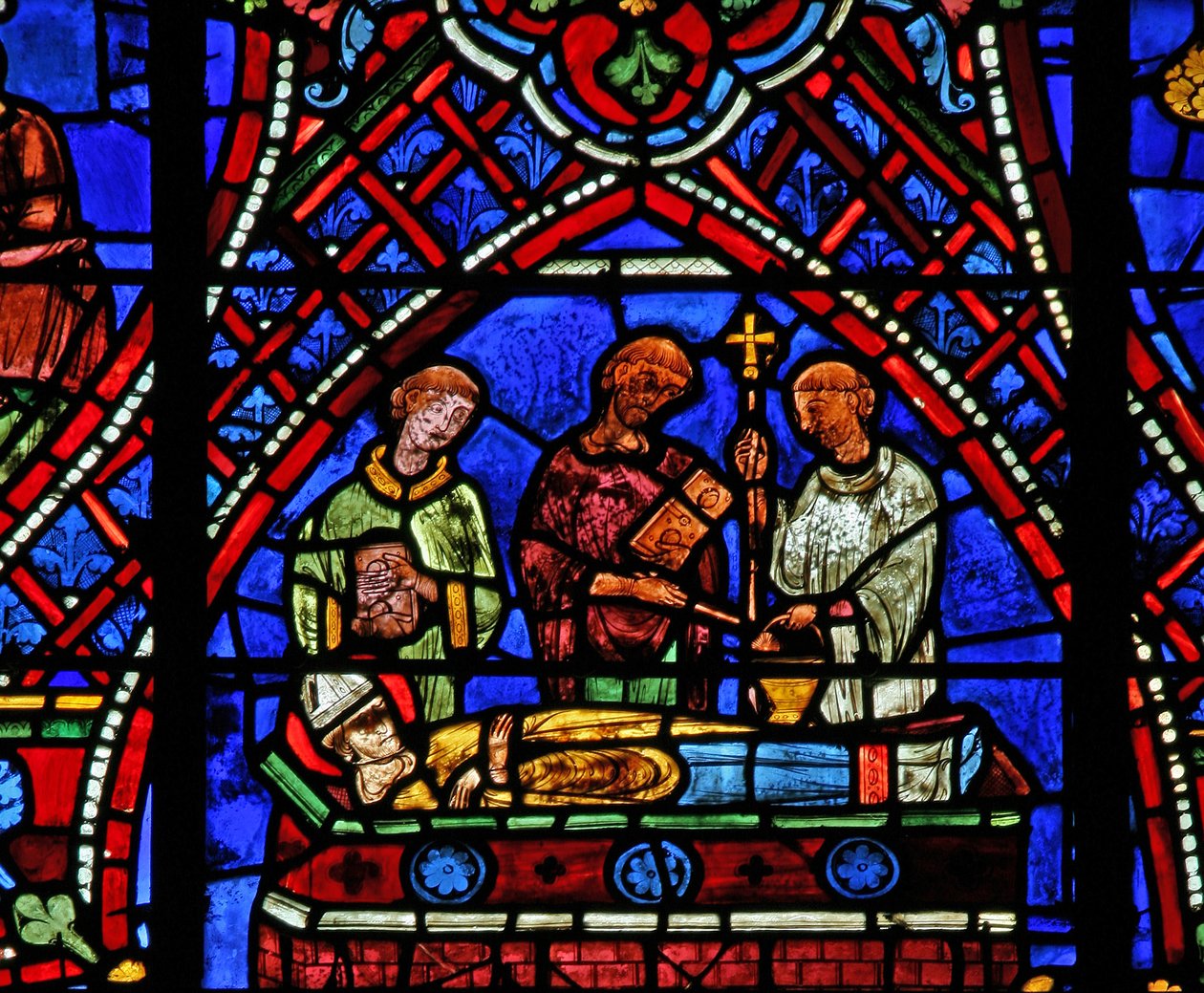 St. Apollinaire: hans begravning (w36) av French School