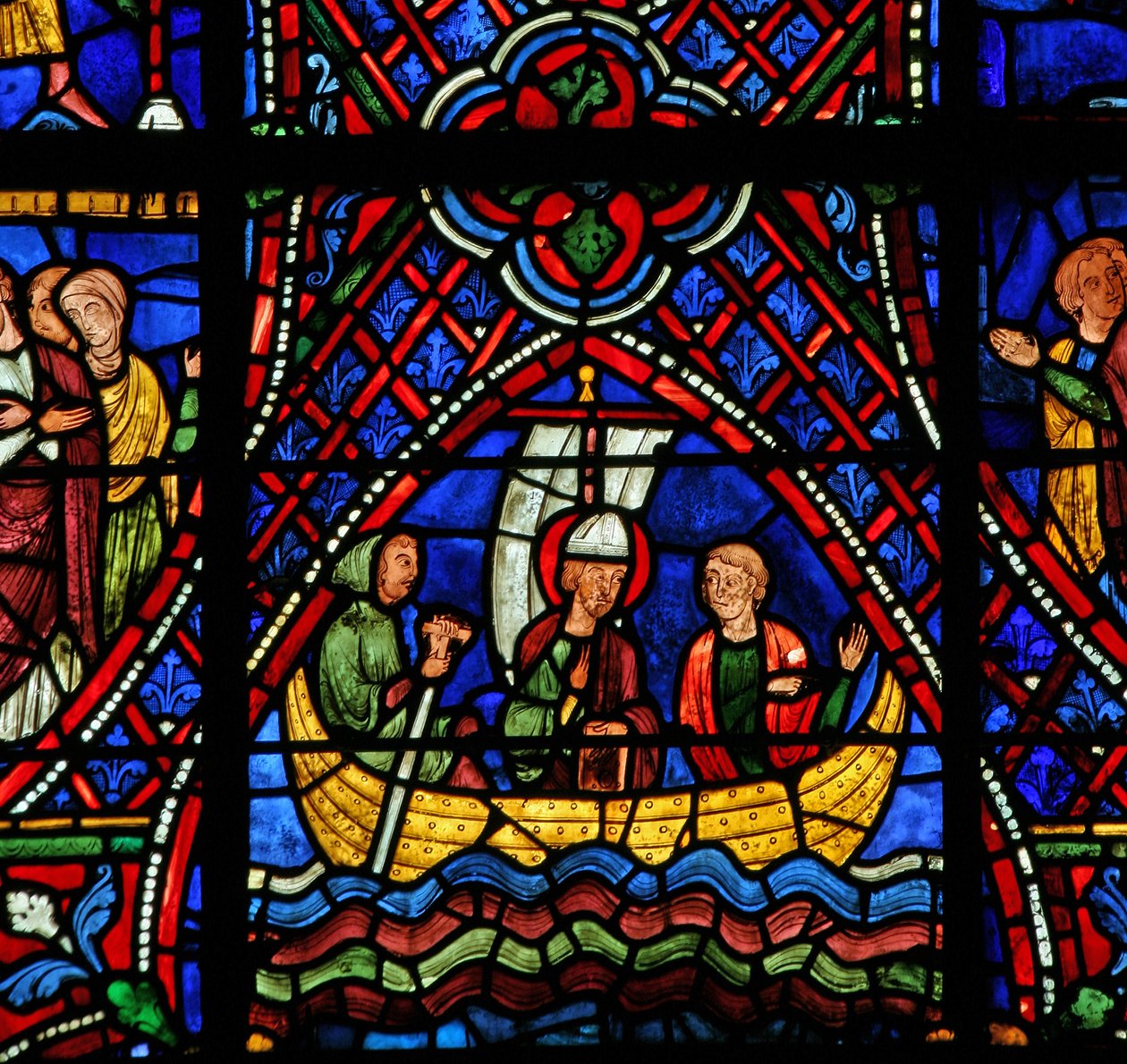St. Apollinaire: i en båt (w36) av French School