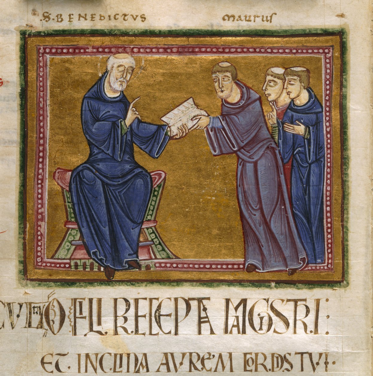 St. Benedictus levererar sin regel av French School