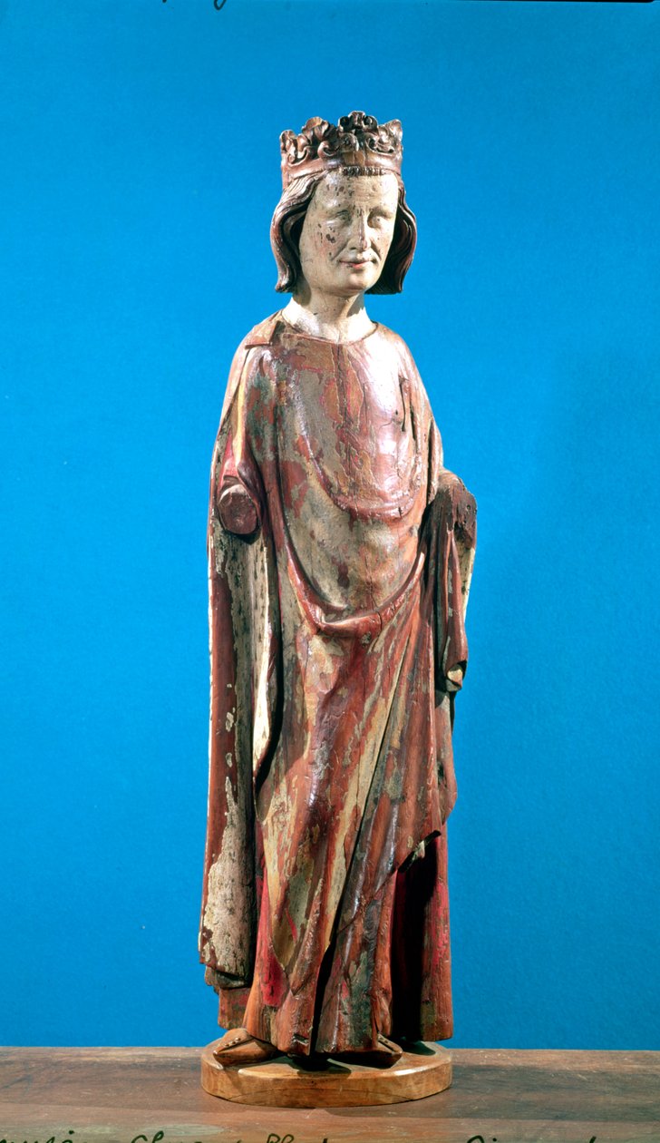 St. Louis (1215-70) (polykromt trä) av French School