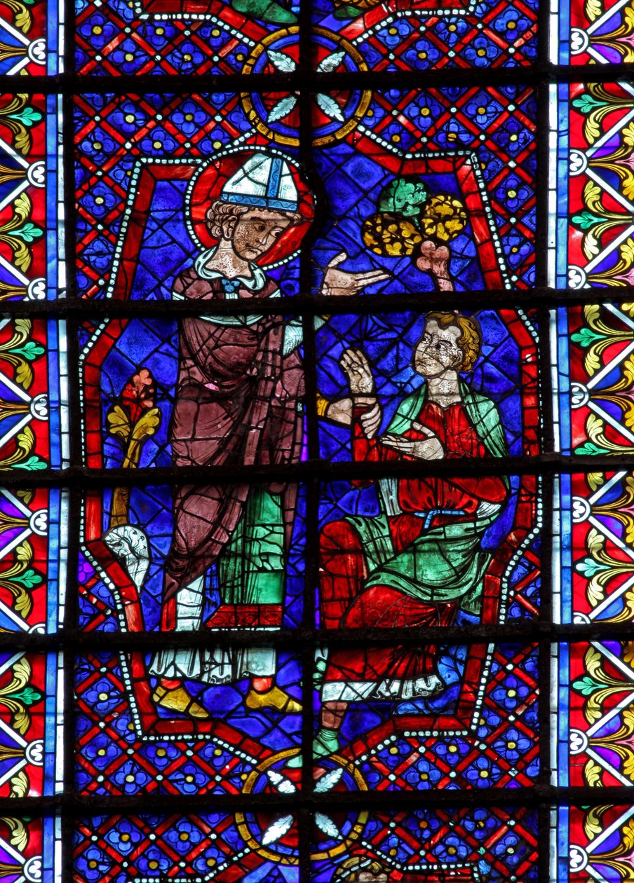 St Martin - healing the sick (w109) av French School