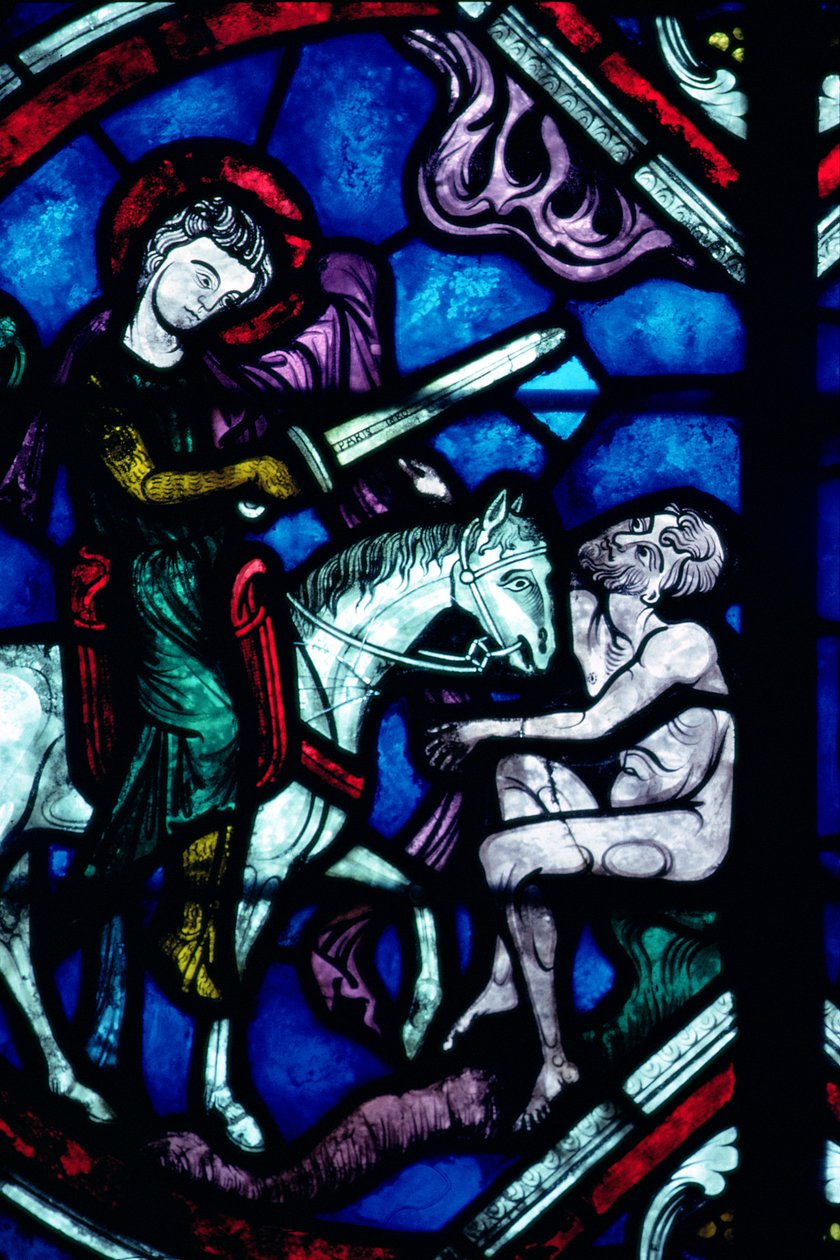 St. Martin delar sin mantel, 1200-talet av French School