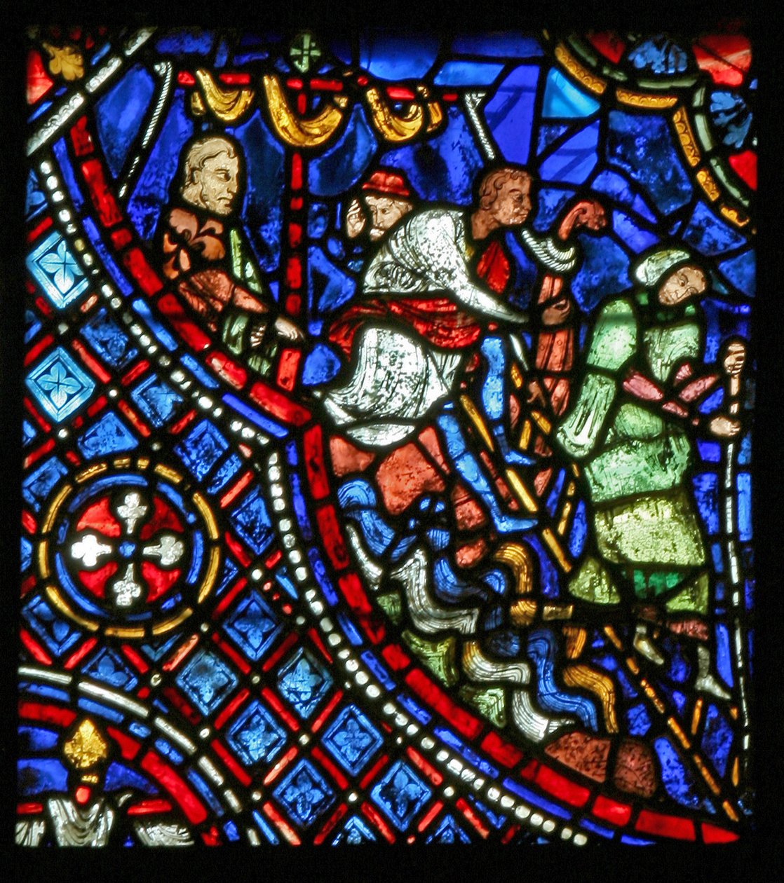 St Nicholas: resenärer går i land (w29a) av French School