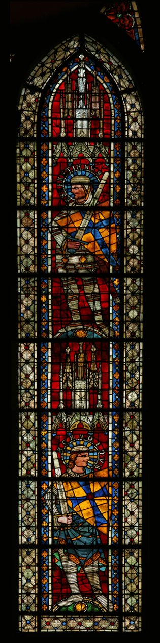 St. Sebastian ovanför St. Candide av French School