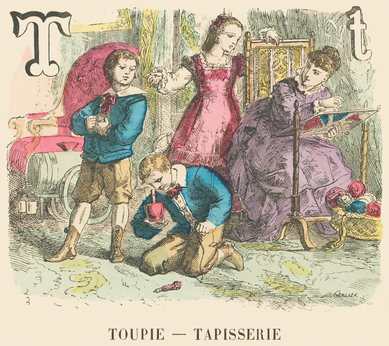T: Topp — Gobeläng av French School