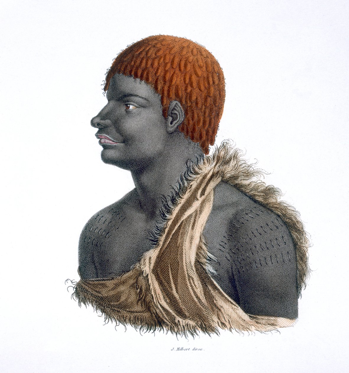 Tasmanska aboriginer, 1812 av French School