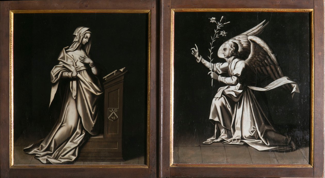 Bebådelsen. Triptyk av Aubery av French School