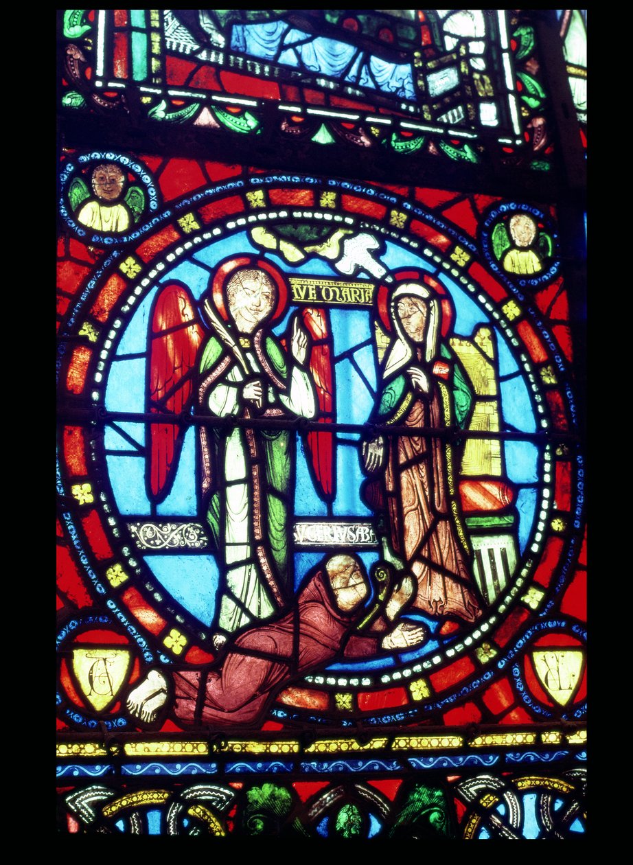 Bebådelsen med Suger (c.1081-1151), 1100-talet av French School
