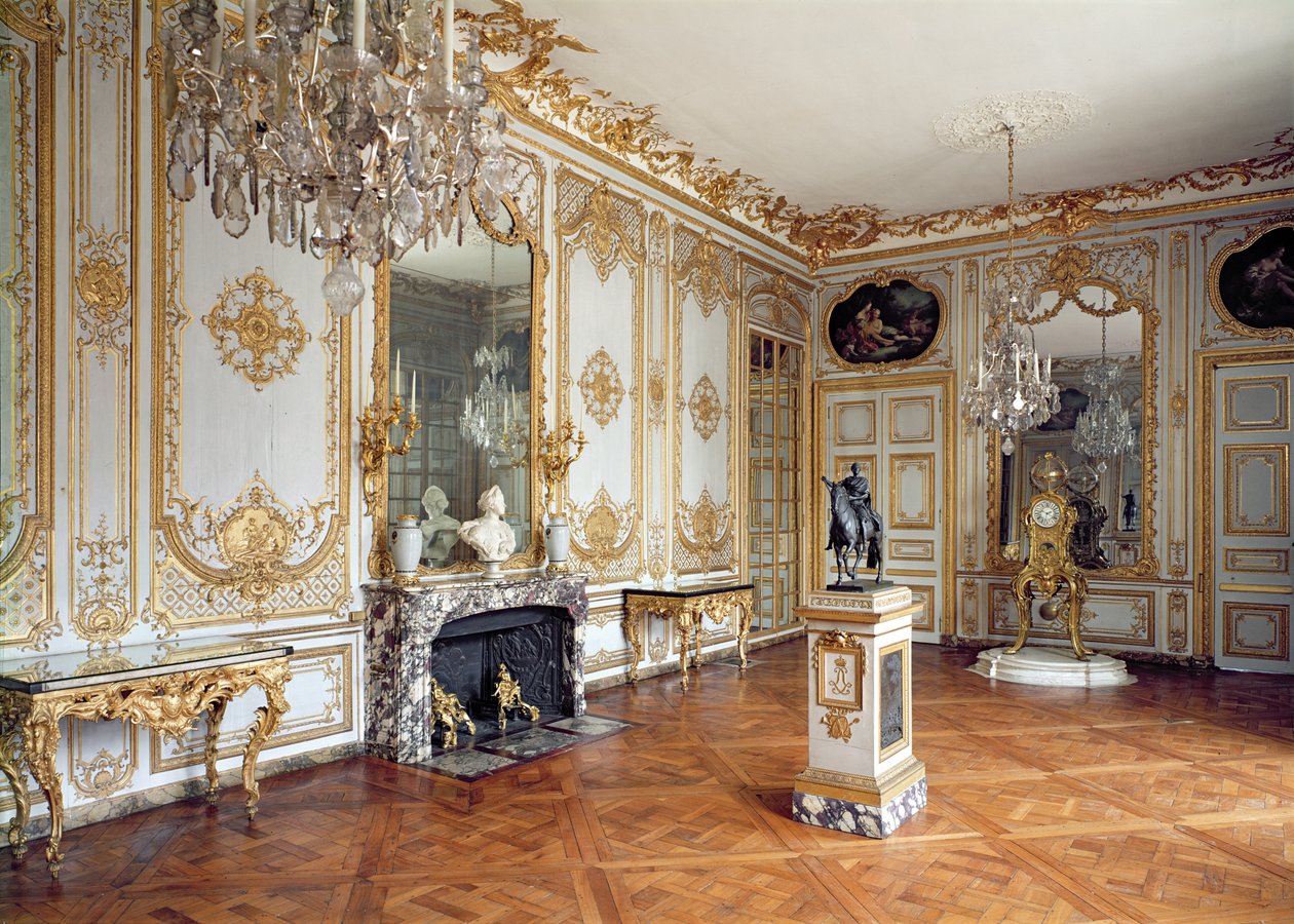 Cabinet de la Pendule (klockrum) av French School