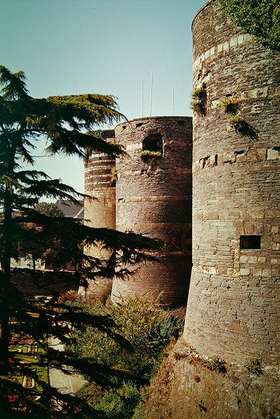 Chateau dAngers, färdigställd 1238 av French School