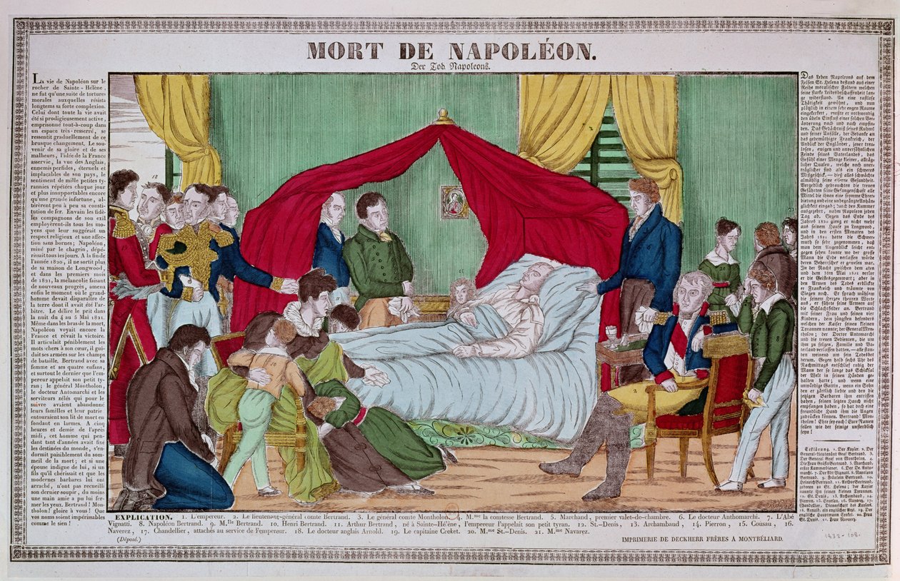 Napoleon Bonapartes (1769-1821) död ca 1840 av French School