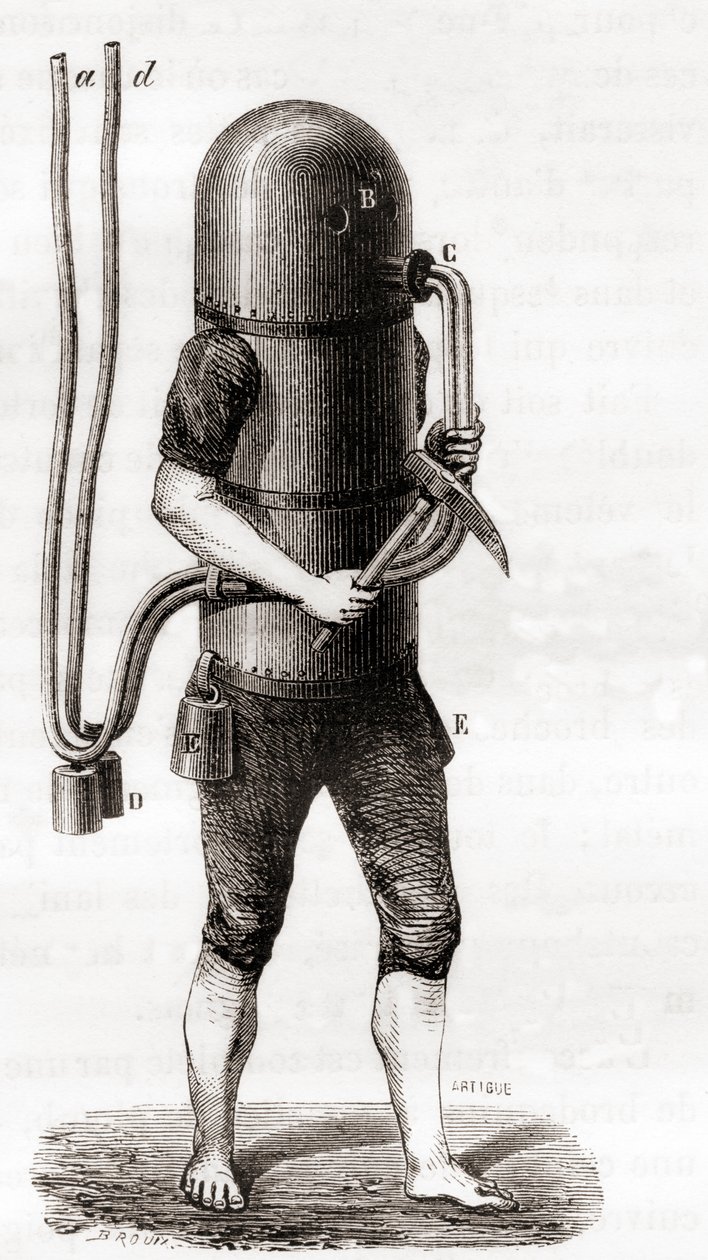 Karl Heinrich Klingerts dykarmaskin av French School