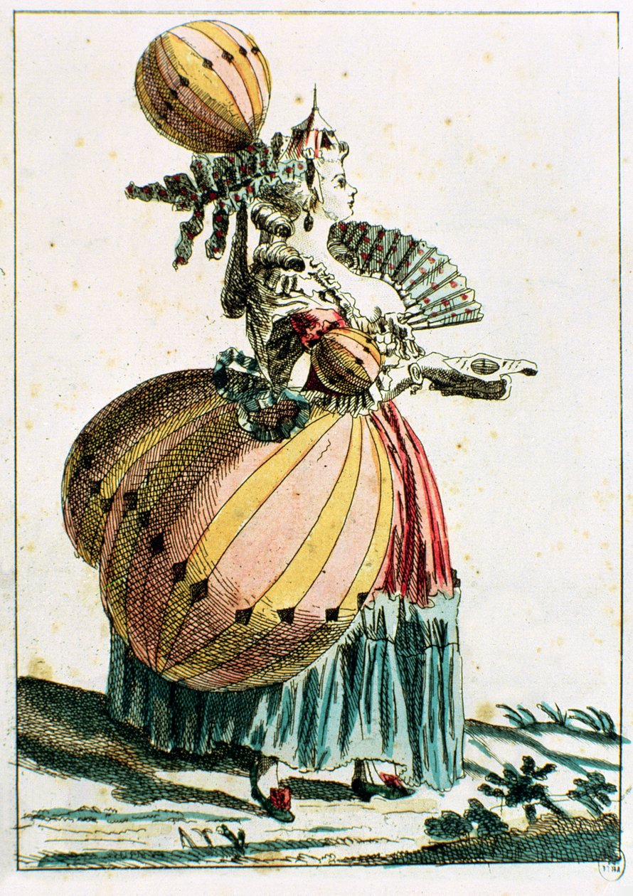 The Flying Coquette, c.1784 (färggravyr) av French School