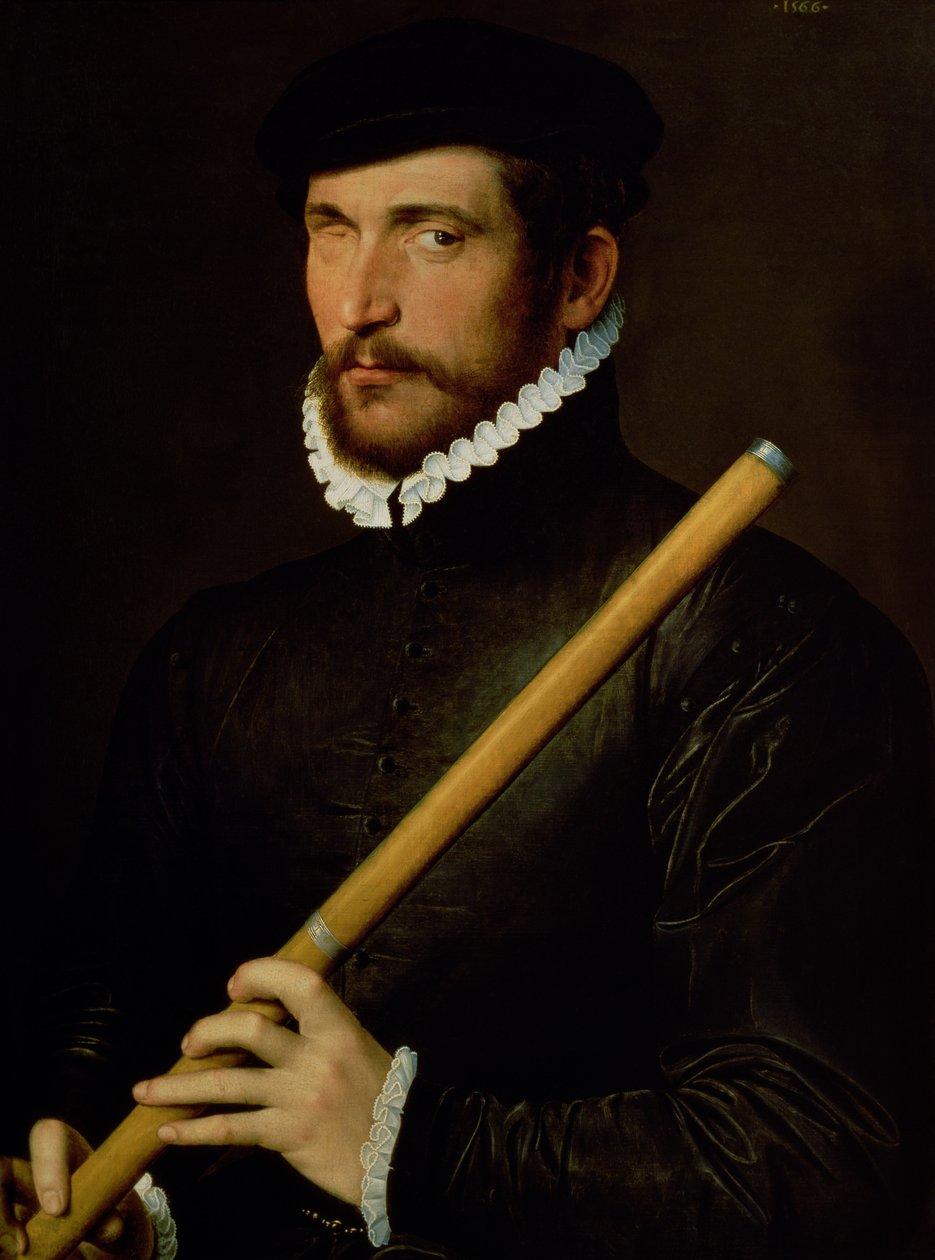Den enögde flöjtisten, 1566 av French School