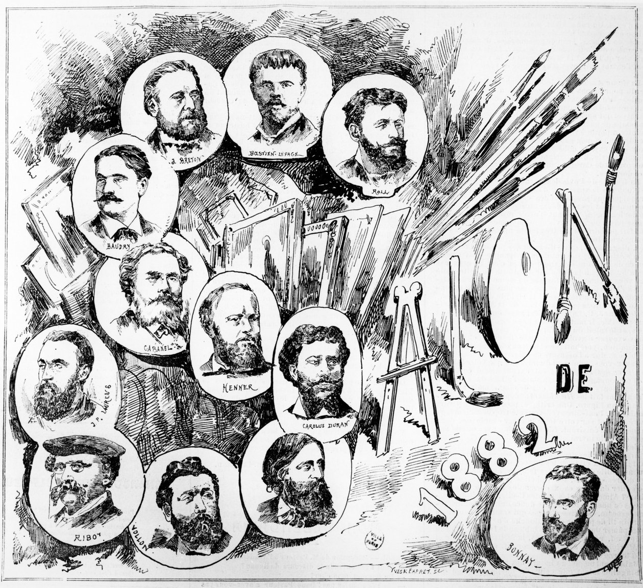 Parissalongen 1882 av French School