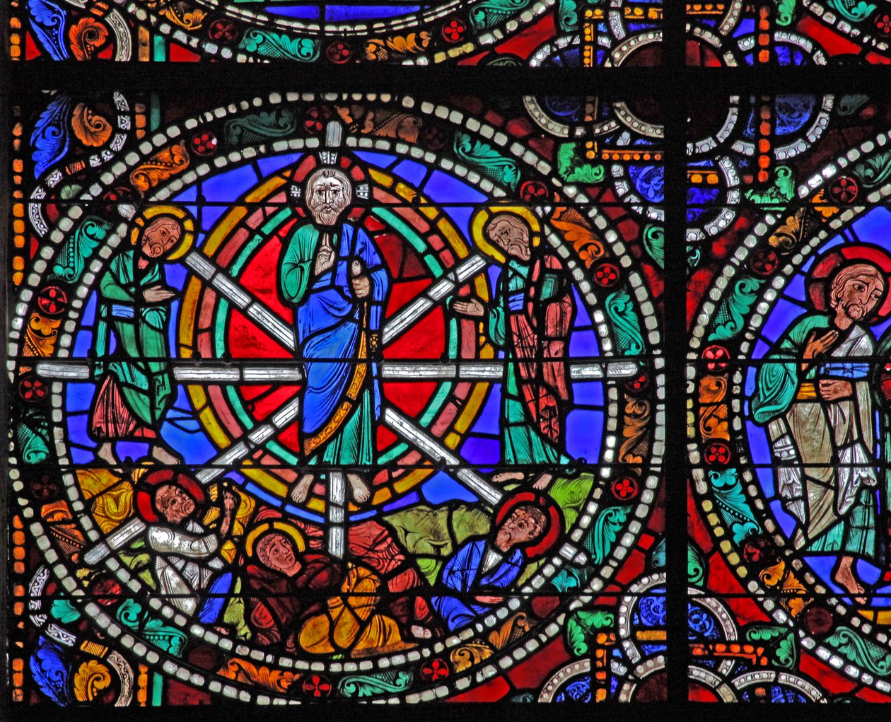 The Passion window: The Transfiguration (w51) av French School