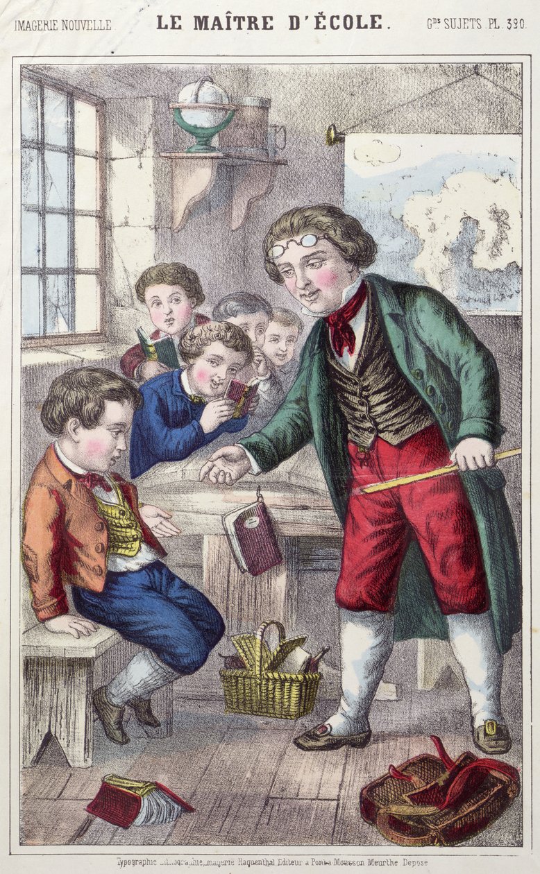 Skolmästaren, c.1860-70 av French School